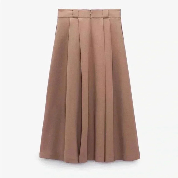 Zara midi pleat detail pink skirt - Picture 9 of 14